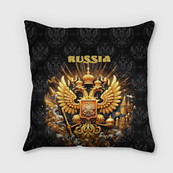 Подушка квадратная Russia gold, цвет: 3D-принт