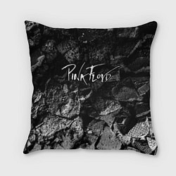 Подушка квадратная Pink Floyd black graphite, цвет: 3D-принт