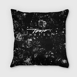 Подушка квадратная Tokio Hotel black ice, цвет: 3D-принт