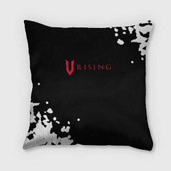 Подушка квадратная V Rising краски, цвет: 3D-принт