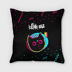 Подушка квадратная Blink 182 - rock star cat, цвет: 3D-принт
