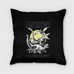 Подушка квадратная Future paleontology, цвет: 3D-принт
