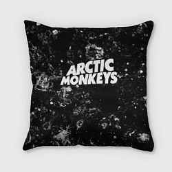 Подушка квадратная Arctic Monkeys black ice, цвет: 3D-принт