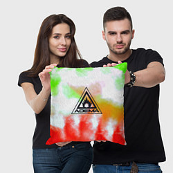 Подушка квадратная Adema рок бенд текстура, цвет: 3D-принт — фото 2