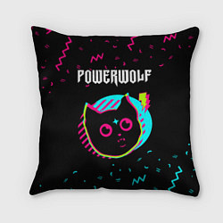 Подушка квадратная Powerwolf - rock star cat, цвет: 3D-принт