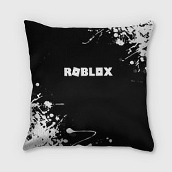 Подушка квадратная Roblox текстура краски белые, цвет: 3D-принт