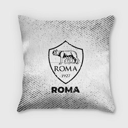 Подушка квадратная Roma с потертостями на светлом фоне, цвет: 3D-принт