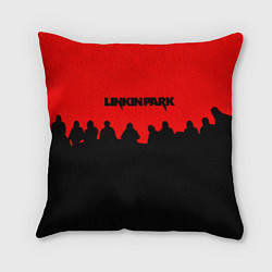 Подушка квадратная Linkin park rock team, цвет: 3D-принт