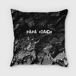 Подушка квадратная Papa Roach black graphite