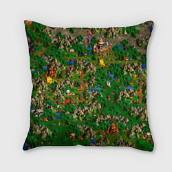 Подушка квадратная Карта из Героев 3, цвет: 3D-принт