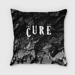 Подушка квадратная The Cure black graphite, цвет: 3D-принт