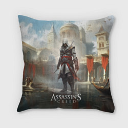 Подушка квадратная Assassins creed game poster