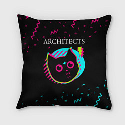 Подушка квадратная Architects - rock star cat, цвет: 3D-принт
