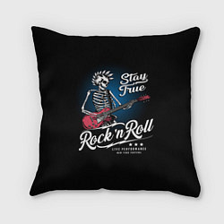 Подушка квадратная Rock and roll - punk, цвет: 3D-принт