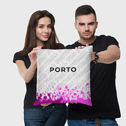 Подушка квадратная Porto pro football посередине, цвет: 3D-принт — фото 2