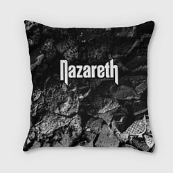 Подушка квадратная Nazareth black graphite, цвет: 3D-принт