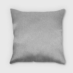 Подушка квадратная Однотонный светло-серый текстурированный, цвет: 3D-принт