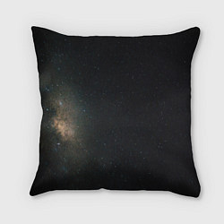 Подушка квадратная Звездный космос темно-синий, цвет: 3D-принт