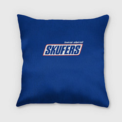 Подушка квадратная Skufers, цвет: 3D-принт