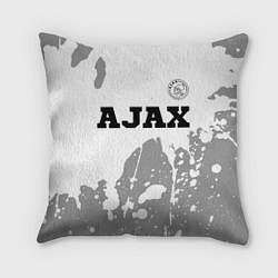 Подушка квадратная Ajax sport на светлом фоне посередине, цвет: 3D-принт