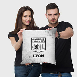 Подушка квадратная Lyon sport на светлом фоне, цвет: 3D-принт — фото 2