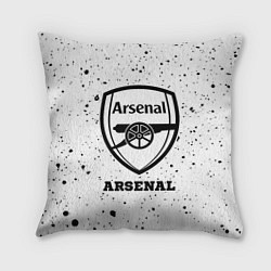 Подушка квадратная Arsenal sport на светлом фоне, цвет: 3D-принт
