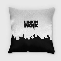 Подушка квадратная Linkin park rock fire, цвет: 3D-принт