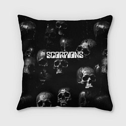 Подушка квадратная Scorpions logo rock group