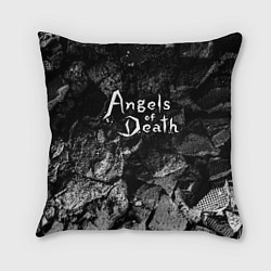 Подушка квадратная Angels of Death black graphite, цвет: 3D-принт