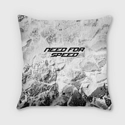 Подушка квадратная Need for Speed white graphite, цвет: 3D-принт