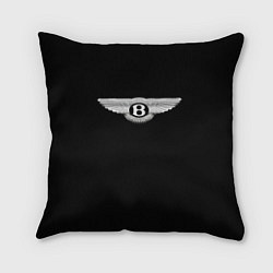 Подушка квадратная Bentley logo, цвет: 3D-принт