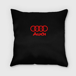 Подушка квадратная Audi red logo, цвет: 3D-принт