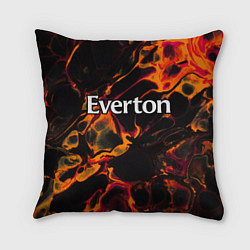 Подушка квадратная Everton red lava, цвет: 3D-принт