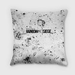 Подушка квадратная Rainbow Six dirty ice, цвет: 3D-принт