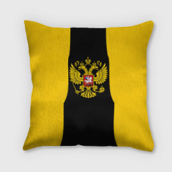 Подушка квадратная Имперская Россия краски герб, цвет: 3D-принт
