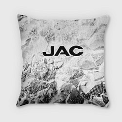 Подушка квадратная JAC white graphite, цвет: 3D-принт