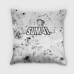 Подушка квадратная Sum41 dirty ice, цвет: 3D-принт