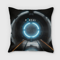 Подушка квадратная Portal logo game, цвет: 3D-принт