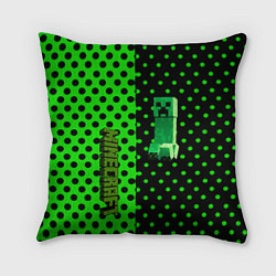 Подушка квадратная Minecraft creeper pattern, цвет: 3D-принт