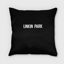 Подушка квадратная Linkin park rock white, цвет: 3D-принт