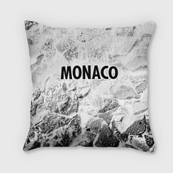 Подушка квадратная Monaco white graphite, цвет: 3D-принт