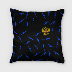Подушка квадратная Армейский стиль герб, цвет: 3D-принт