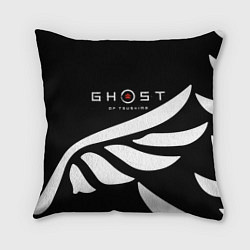 Подушка квадратная Ghost of Tsushima крылья, цвет: 3D-принт