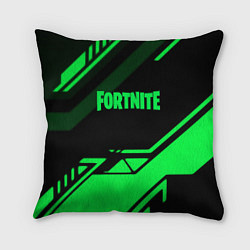 Подушка квадратная Fortnite geometry green, цвет: 3D-принт