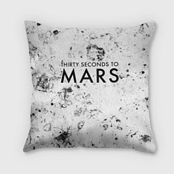 Подушка квадратная Thirty Seconds to Mars dirty ice, цвет: 3D-принт