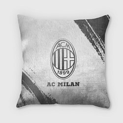 Подушка квадратная AC Milan - white gradient, цвет: 3D-принт