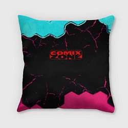 Подушка квадратная Comix zone hexagon, цвет: 3D-принт