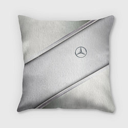 Подушка квадратная Mercedes benz metalic collection, цвет: 3D-принт