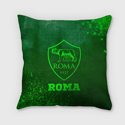 Подушка квадратная Roma - green gradient, цвет: 3D-принт