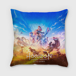 Подушка квадратная Герои Horizon zero dawn remstered, цвет: 3D-принт